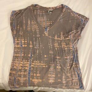 Tie dye v neck t shirt